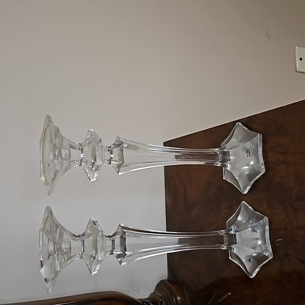 Crystal candle holders - Picture 2 of 8